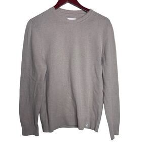 Norse Projects Sigfred Lambswool Knit in Grey Melange sz S